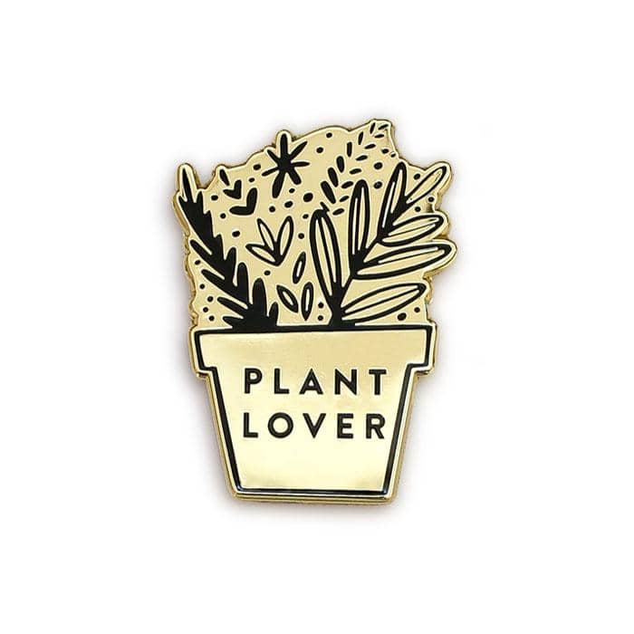 plant lover enamel pin