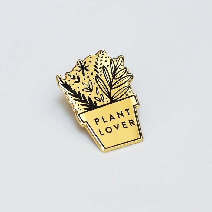plant lover enamel pin badge