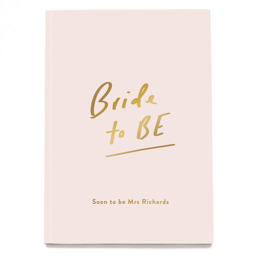 Bride to Be Wedding Personalised Notebook