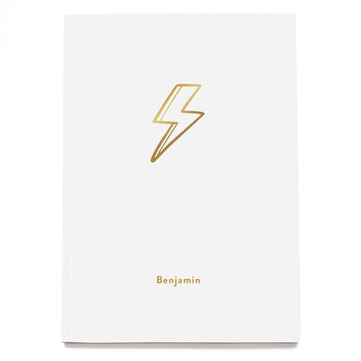 Lightning Bolt Personalised Notebook