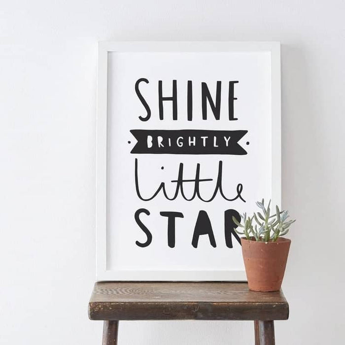 Shine Brightly Little Star print