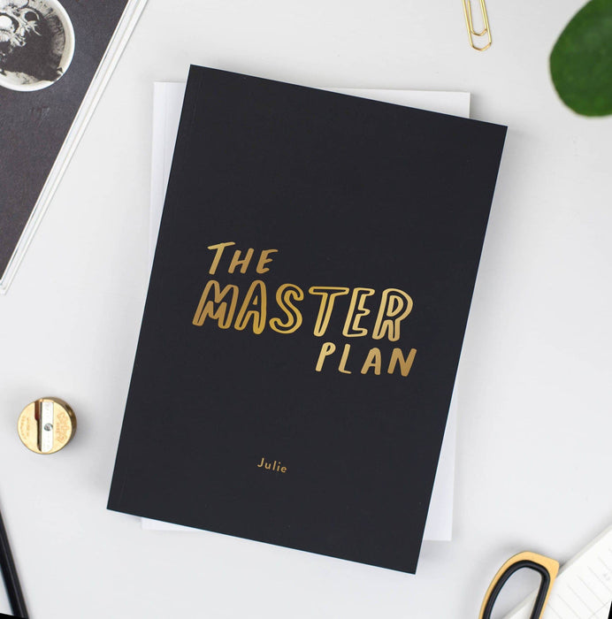 Master Plan Personalised Foil Notebook