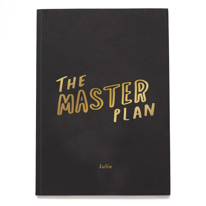 Master Plan Personalised Foil Notebook