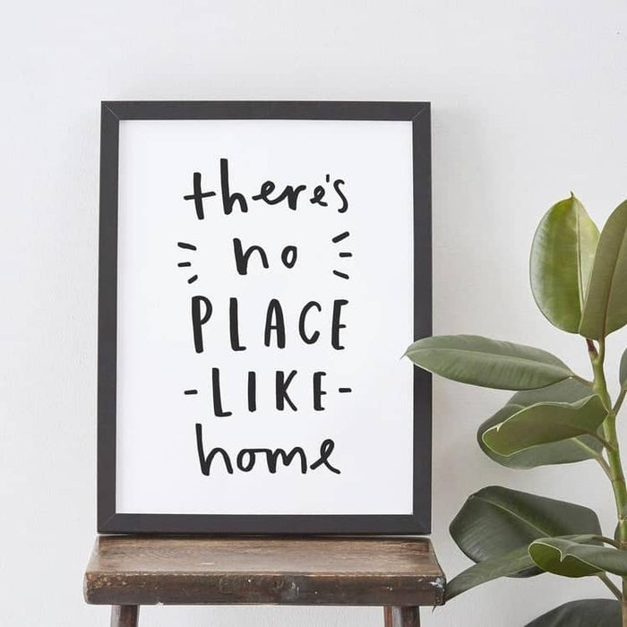 theres no place like home personalised gift print
