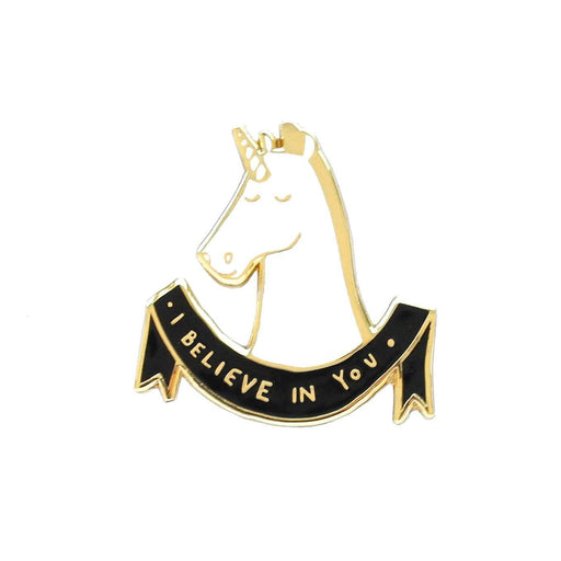 Unicorn Pin - Believe in yourself quote