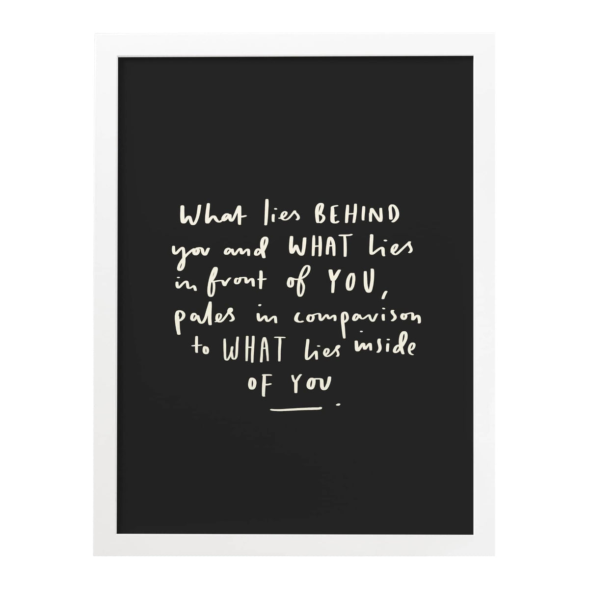 What Lies Inside Of You Art Print - Hand-lettered Art Print — Old ...